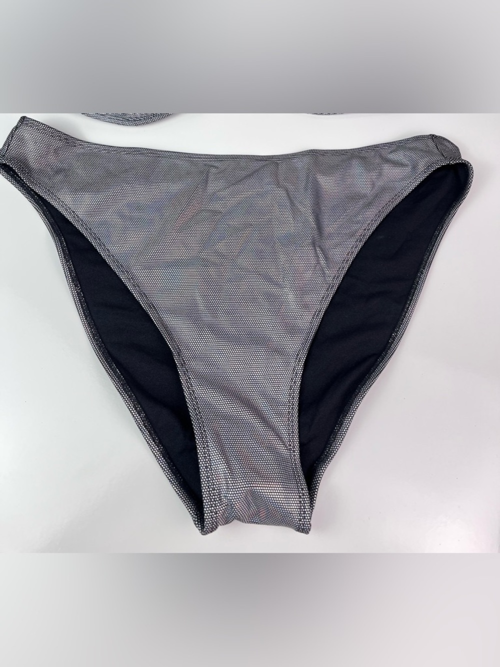 No Boundaries Juniors Metallic Silver Bikini Bottom Sz XXL 19 Never worn